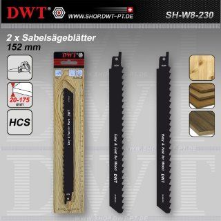 DWT 2 x HCS Sbelsgebltter Sgebltter fr Holz 230 mm   SH W8 230: Baumarkt