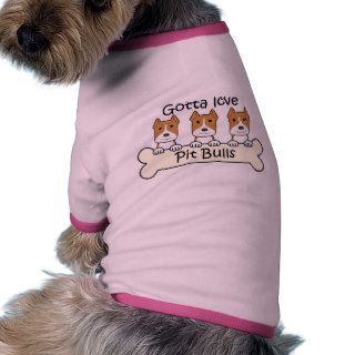 Three Pitbulls Dog Clothes