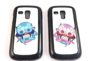 Black Frame skull his and hers designer Samsung Galaxy S3 Mini i8190 Case Back cover Hard Plastic and Metal: Cell Phones & Accessories