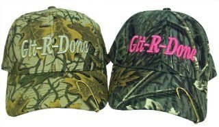 Git R Done Larry the Cable Guy "His & Hers" Camo Hat Cap Set W/ Hooks!: Everything Else