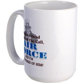 CafePress Air Force Hes My Best Friend Large Mug Large Mug   Standard: Kitchen & Dining