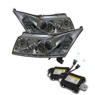 Carpart4u 6000K Xenon HID Performance Headlights Package for Chevy Cruze DRL LED Smoke Projector Headlights: Automotive