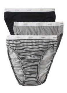 Jockey Women's Underwear Classic French Cut   3 Pack, simple stripe, 5 Hipster Panties