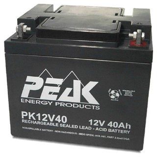 Peak Energy PK12V40 12V 40Ah Battery: Electronics