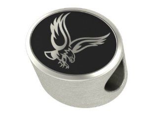 Boston College Eagles Bead Fits Most Pandora Style Bracelets Including Pandora, Chamilia, Biagi, Zable, Troll and More. This High Quality Bead Is In Stock for Immediate Shipping: Jewelry