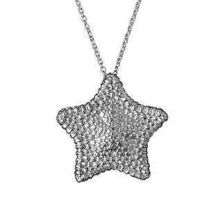 sterling silver sea star pendant by geronimo jones