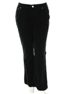 INC International Concepts Velvet Pants Black 16 at  Womens Clothing store