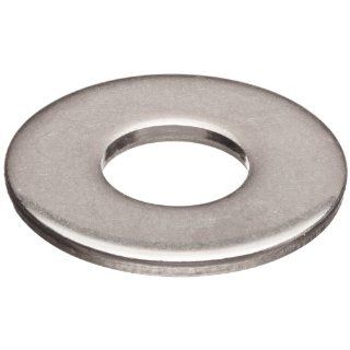 18 8 Stainless Steel Flat Washer, #2 Hole Size, 0.094" ID, 0.25" OD, 0.0205" Nominal Thickness, Made in US (Pack of 100): Industrial & Scientific