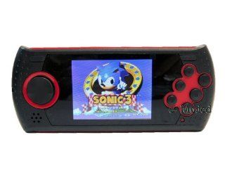 Sega Portable Player with 100 Built In Sega Genesis Games 2.8" LCD NEW! (Red + Black): Video Games