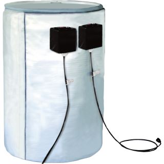 BriskHeat Full-Coverage Drum Heater — 55-Gallon, 3200 Watts,  240 Volts, Dual Zone, Model# FGDHC55240D  Bucket, Drum   Tote Heaters