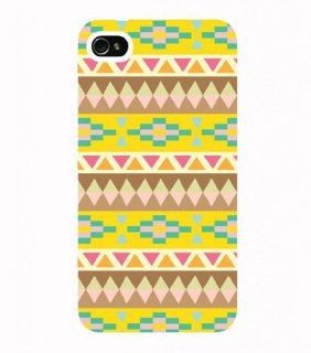 Wewe Aztec Pine Apple Iphone 4 4s Case Cover, Cell Phone Hard Case with Unique Design: Cell Phones & Accessories