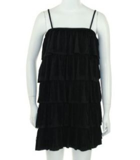 INC International Concepts Fringe Dress Black L at  Womens Clothing store