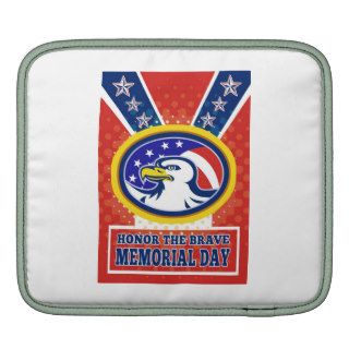 American Eagle Memorial Day Poster Greeting Card Sleeves For MacBook Air