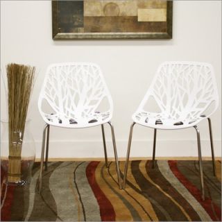 Wholesale Interiors Baxton Studio Birch Sapling Dining Chair in White