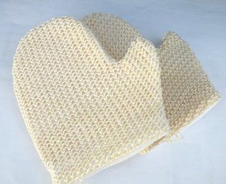 Pamper Your Soul  2pcs/Set 100% Natural Sisal Bath Mitt /Glove, Deep & Gentle Clean Your Skin, Sometimes a Quick Shower Just Isn't Enough. Do You Crave to Wash Away All The Stress Built Up During The Day ? This 100% Pure Natural Sisal Fiber Scrubb