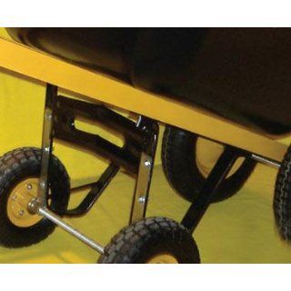 Big 4 Wheeler Heavy Duty Wheelbarrow, 6 Cubic Feet : Wheel Barrels : Patio, Lawn & Garden