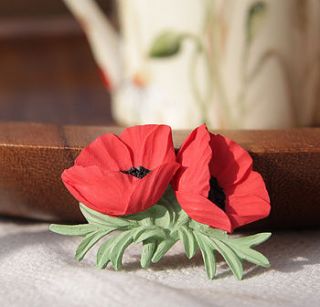 double poppy brooch by good intentions