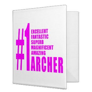 Girls Archery Archers : Pink Number One Archer Binder