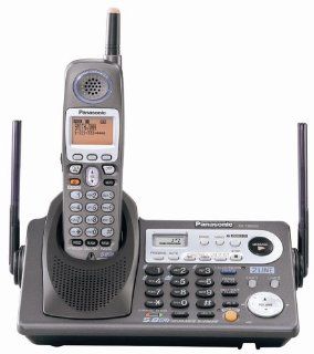 Panasonic KX TG6500B 5.8 GHz DSS Expandable 2 Line Cordless Phone (Black) : Cordless Telephones : Electronics