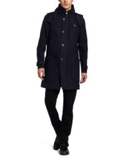 G Star Raw Men's Cl Duffle Coat, Naval Blue, Large at  Mens Clothing store