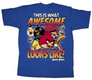Angry Birds This Is What Awesome Looks Like Men's T shirt (X large): Clothing