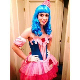 Katy Perry Blue Party Girl Wig, One Size: Adult Sized Costumes: Clothing