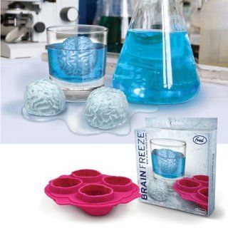 Fun Freeze Brain Shaped Ice Cube Tray Makes 4 Cubes : Ball Mold Ice : Everything Else