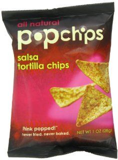 Popchips Tortilla Chips, Salsa, 1 Ounce (Pack of 24) : Pop Chips Tortilla : Grocery & Gourmet Food