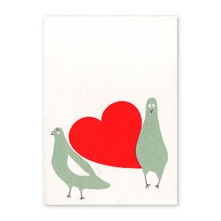 animal heart card by spann & willis