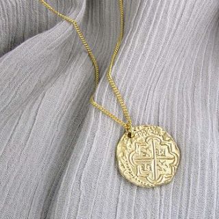 replica coin necklace by black pearl