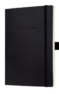 Sigel CO222 Notizbuch, ca. A5, liniert, Softcover, schwarz, CONCEPTUM: Bürobedarf & Schreibwaren