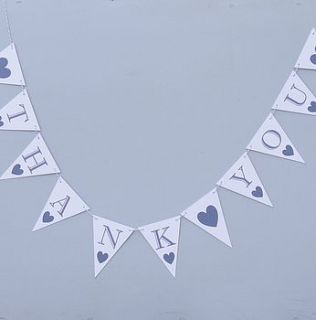 'thank you' bunting by daisyley