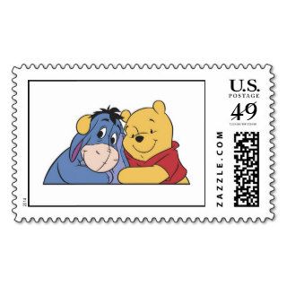 Eeyore and Winnie the Pooh Postage Stamp