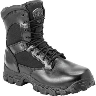 Rocky 8in. AlphaForce Zipper Waterproof Duty Boot — Black, Model# 2173  Work Boots