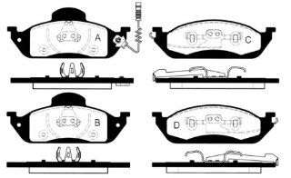 AUTEK Bremsbelge vorn MERCEDES ML320 ML430 ML230 ML270CDI: Auto