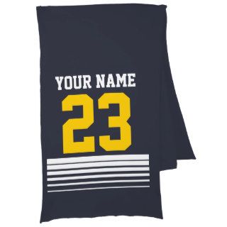Personalized football jersey number scarfs for men scarf