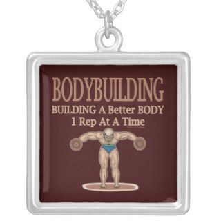 Bodybuilding Building A Better Body Sport Athlete Necklace