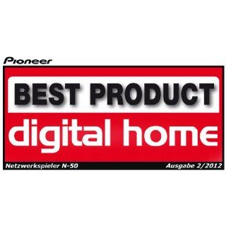 Pioneer N 50 K Netzwerk Multimediaplayer (Airplay, DLNA, WLAN, 2x USB) Aluminium/schwarz: Heimkino, TV & Video