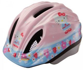 KED Kinder Fahrradhelm Meggy Originals Helm Hello Kitty Strawberry (Kopfumfang: 44 49 cm): Sport & Freizeit