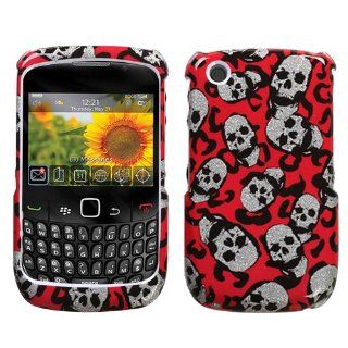 Hard Plastic Snap on Cover Fits RIM Blackberry 8520 8530 9300 9330 Curve, Curve 3G Leopard Skulls (Sparkle) AT&T, Sprint, Verizon: Cell Phones & Accessories