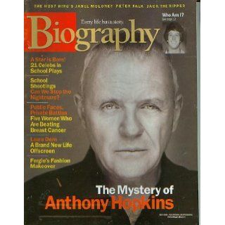 Biography Magazine October 2001   Anthony Hopkins, Laura Dern, Peter Falk, Jack the Ripper: Books