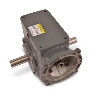 Boston Gear F73240KB7H Right Angle Gearbox, NEMA 140TC Flange Input, Left and Right Output, 401 Ratio, 3.25" Center Distance, 2.62 HP and 2944 in lbs Output Torque at 1750 RPM Mechanical Gearboxes