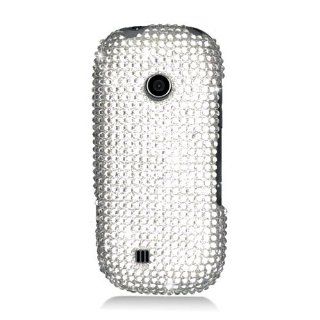 Eagle Cell PDLGUN251F377 RingBling Brilliant Diamond Case for LG Cosmos 2/Cosmos 3 UN251   Retail Packaging   Silver: Cell Phones & Accessories