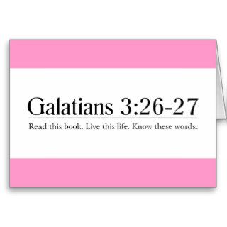 Read the Bible Galatians 3:26 27 Greeting Card