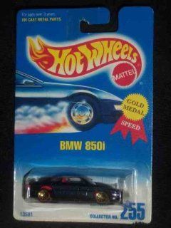 #255 BMW 850i Metal Flake Dark Blue Lace/Gold Wheels Collectible Collector Car Mattel Hot Wheels Toys & Games