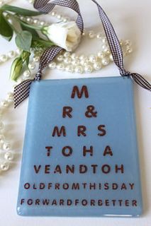 'mr and mrs to have and to hold' keepsake by soda and lime