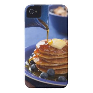 Pancakes with syrup and blueberry Case Mate iPhone 4 case
