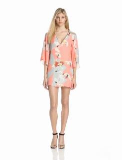 COREY Women's Christine Kimono Sleeve Shift Dress, Multi, 2 at  Womens Clothing store: