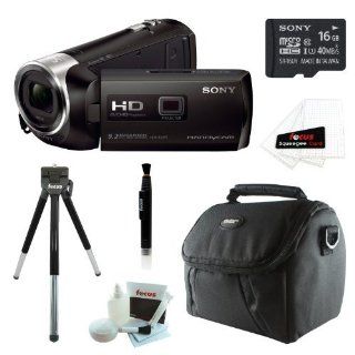 Sony HDR PJ275/B HDRPJ275 PJ275 8GB Full HD 60p Camcorder w/ built in Projector + Sony MicroSD 16GB + Accessory Kit : Sony Video Camera : Camera & Photo