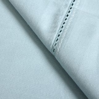 Elite Home Products Camden Hemstitch Egyptian Cotton Sheet Set Blue Size King